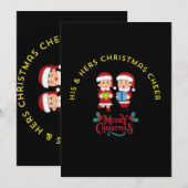 INVITATION JOIE DE NOËL À TOUS LES DEUX (Devant / Derrière)