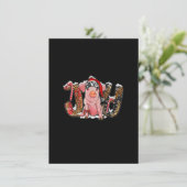 Invitation Joie de Noël avec le cochon Joyeux Noël_1 (Debout devant)