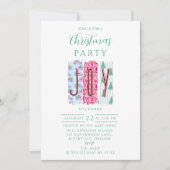 Invitation Joie de Noël Colorée (Devant)