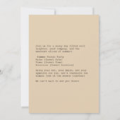 Invitation Joie d'été avec Watermelon (Dos)