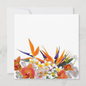 Invitation Joie en Fleurs - Fête d'anniversaire Fleurs Tropic (Dos)