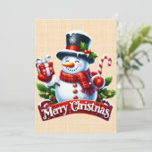 Invitation Joie Hivernale Festive (Debout devant)