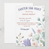 Invitation Joie printanière : une célébration de Pâques aux c (Devant / Derrière)