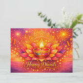 Invitation Joie radieuse de Diwali (Debout devant)