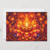 Invitation Joie radieuse de Diwali (Devant)