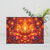 Invitation Joie radieuse de Diwali (Debout devant)
