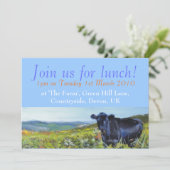 Invitation Joignez-nous pour le déjeuner ! Personalisable (Debout devant)