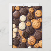 Invitation Joignez-vous à la nourriture mignonne Kids Cookie  (Dos)