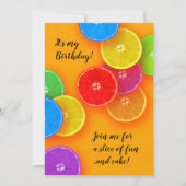 Invitation Joignez-vous à moi pour une tranche de plaisir et (Devant)