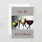 Invitation **Joignez-vous à nous / Fêtons notre réception** (Devant / Derrière)