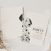 Invitation Joignez-vous à nous pour un Pawty Dalmatian Dog Th