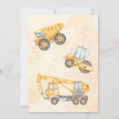 Invitation Join the Crew Dump Trucks Construction Birthday (Dos)