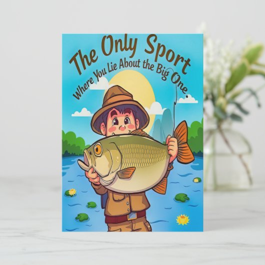 Invitation Join the Fishing Fun (Debout devant)