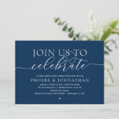 Invitation Join Us To Celebrate, Wedding Rehearsal Dinner (Debout devant)