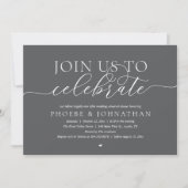 Invitation Join Us To Celebrate, Wedding Rehearsal Dinner (Devant)