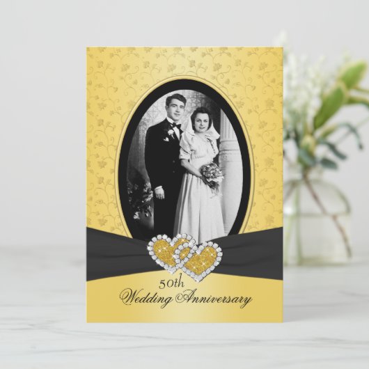 Invitation Joined Hearts II pour le 50e anniversai (Debout devant)