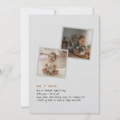 Invitation Joint Sibling Photo Double Birthday Party (Dos)