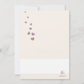 Invitation jointe de brunch de lavande de mariage (Dos)