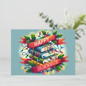 Invitation Jolabokaflod joyeux (Debout devant)