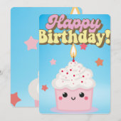INVITATION JOLI ANNIVERSAIRE (Devant / Derrière)