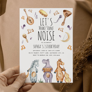 Invitation Joli Anniversaire Animaux Africains Faisons du Bru
