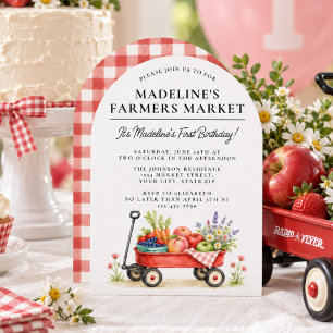 Invitation Joli Anniversaire de 1 an Marché de Producteurs à