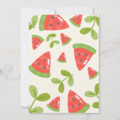 Invitation Joli anniversaire de pastèque (Dos)