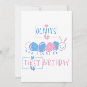 Invitation Joli Anniversaire Enfant Dessin Ver Ver personnali