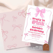 Invitation Joli anniversaire rose