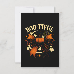 Invitation Joli Arc de Coquette d'Halloween Drôle Citrouille