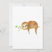 Invitation Joli Baby shower à thème (Dos)