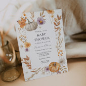 Invitation Joli Baby shower Citrouille