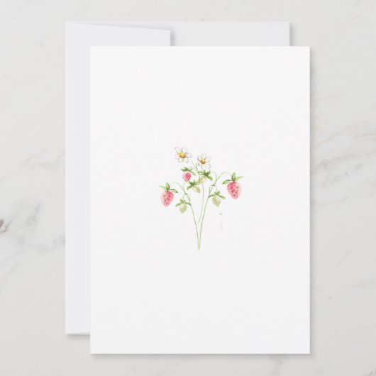 Invitation Joli Baby shower de fraise doux Berry (Dos)