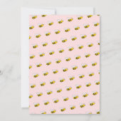 Invitation Joli baby shower de tournesol rose bebe (Dos)