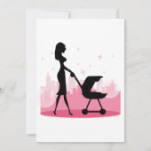 Invitation Joli Baby shower d'empreintes bébé (Dos)