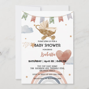 Invitation Joli baby shower des filles afro-américaines