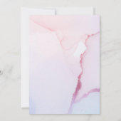 Invitation Joli Baby shower du ciel rose fleuri Fox Woodland (Dos)