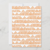 Invitation Joli Baby shower Ethnique Bois Animaux (Dos)