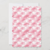 Invitation Joli Baby shower Fille Tufts Rose (Dos)