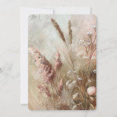 Invitation Joli Baby shower Floral Boho Beige Blush (Dos)