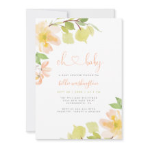 Joli Baby shower Floral Rose Rose Rose Vert
