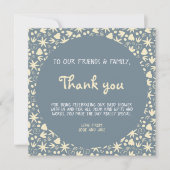 Invitation Joli baby shower motif amusant bleu et jaune (Devant)