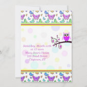 Invitation Joli Baby shower Owl (Dos)
