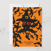 Invitation Joli bébé brasser Sorcière Chaussure Citrouille Ba (Dos)