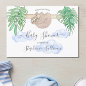 Invitation Joli bébé garçon Baby shower de fentes