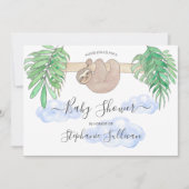 Invitation Joli bébé garçon Baby shower de fentes (Devant)