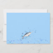 Invitation Joli bébé Narwhal 1er anniversaire fête (Dos)