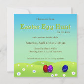 Invitation Joli bébé poussin de Pâques heureux (Dos)