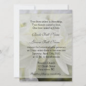 Invitation Joli blanc azalée fleurs mariage chrétien (Devant)
