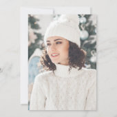 Invitation Joli Blue Winter Snowflakes Mis Quince Photo (Dos)